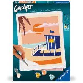 Ravensburger - CreArt pictura pe numere pentru adulti cabana pe plaja Ravensburger - 1